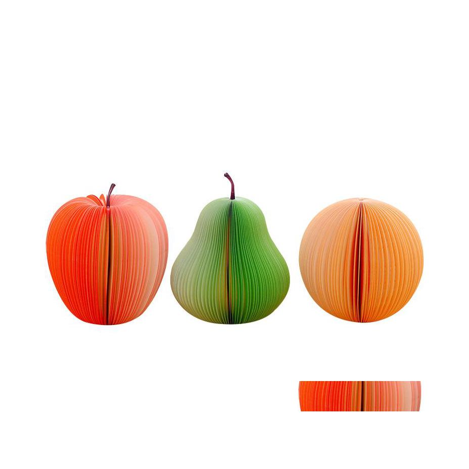 

Party Favor Creative Fruit Shape Notes Paper Cute Apple Lemon Pear Stberry Memo Pad Sticky School Office Supply T2I52187 Drop Delive Dhfgw