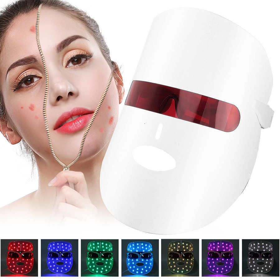 

Face Care Devices Electric LED Light P on Therapy Machine 7 Colors Mask Skin Rejuvenation Tightening Brighten Beauty Device 221208