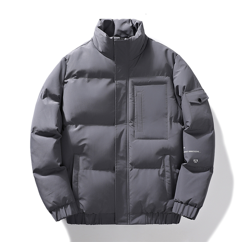 

Men s Down Parkas Streetwear Solid Color Warm Thicken Winter Outdoor Walk Coat Classic Print Comfortable Puffer Jacket for Men 221208, Khaki
