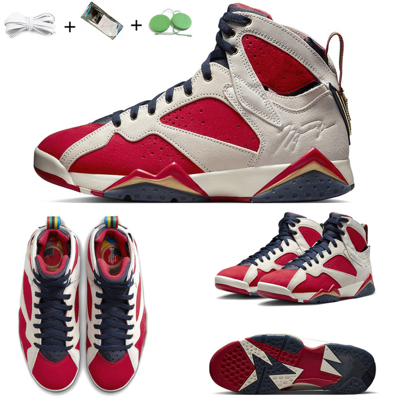

Trophy Room x Jumpman 7 Mens Basketball Shoes New Sheriff in Town 7s Og Obsidian Dark True Red Metallic Gold Men Women Trainers Sports Sneakers DM1195-474 36-47