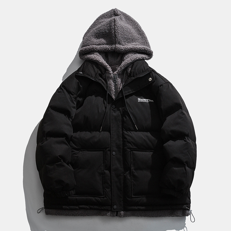 

Men's Down Parkas Legibel Winter Jacket Men Casual Loose Thicken Warm Mens Parkas Solid Stand Collar Coat Man 221208, 9002 black