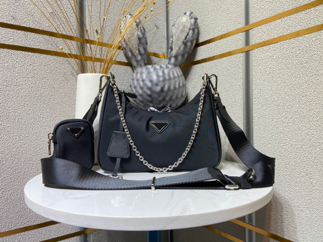 

Sale 3 piece man womens Luxurys Designers bags high quality handbags cleo hobo purses nylon chain lady handbag crossbody shoulder wholesale totes fashion bag, Kj17