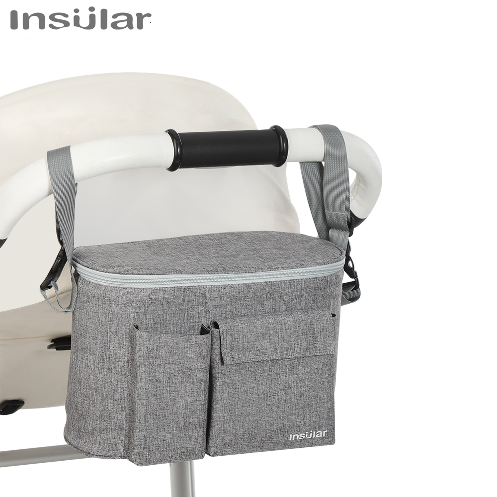 

Diaper Bags INSULAR Baby Stroller Organizer Bottle Cup Holder Maternity Nappy Accessories for Portable Carriage 221208, Black