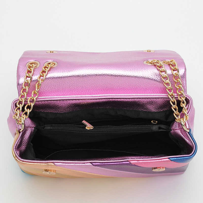 

Kurt geiger shoulder bag purses for women chain crossbody bags designer handbag luxury lady slingbag wallet rainbow mini messenger 0I68, 1# 27x11x17cm