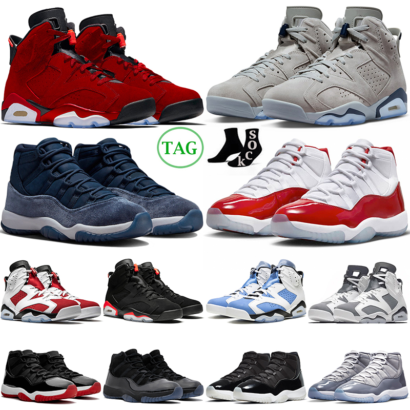 

6 11 Men Basketball Shoes Cherry Midnight Navy Concord Jumpman 11s Cool Grey 6s Toro Georgetown University Blue Mens Womens Trainers Outdoor Sports Sneakers, 22