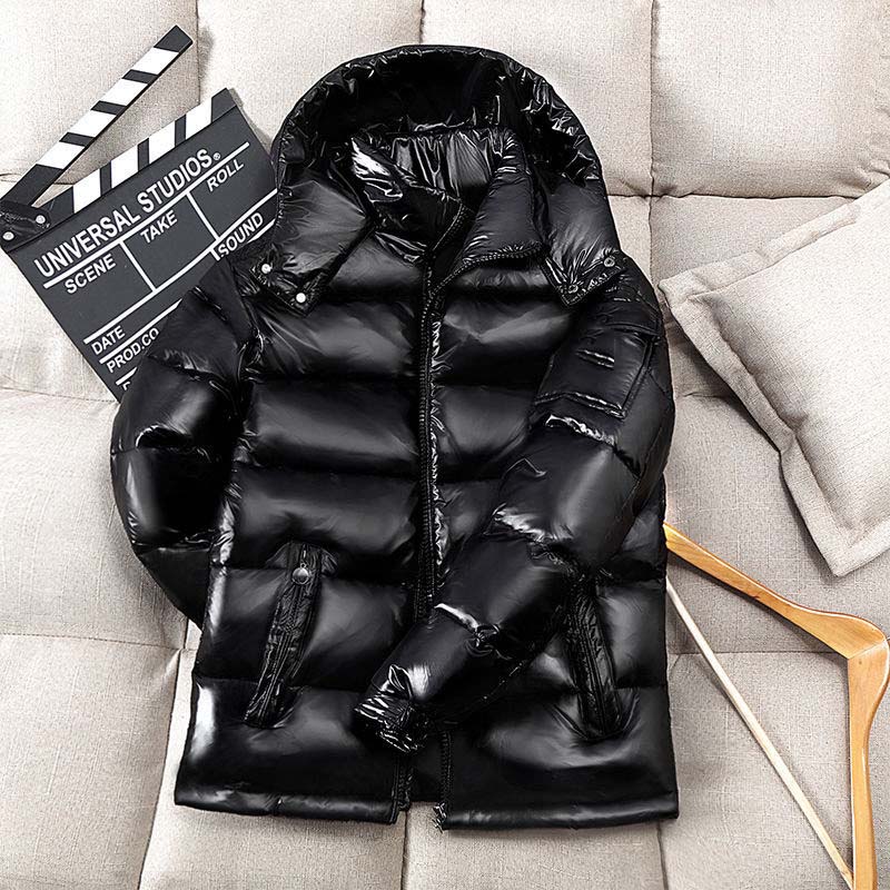 

Men' Designer Jacket Maya Winter Warm Windproof Down Jacket Shiny Matte Material -3XL Size couple models New Clothing, Black