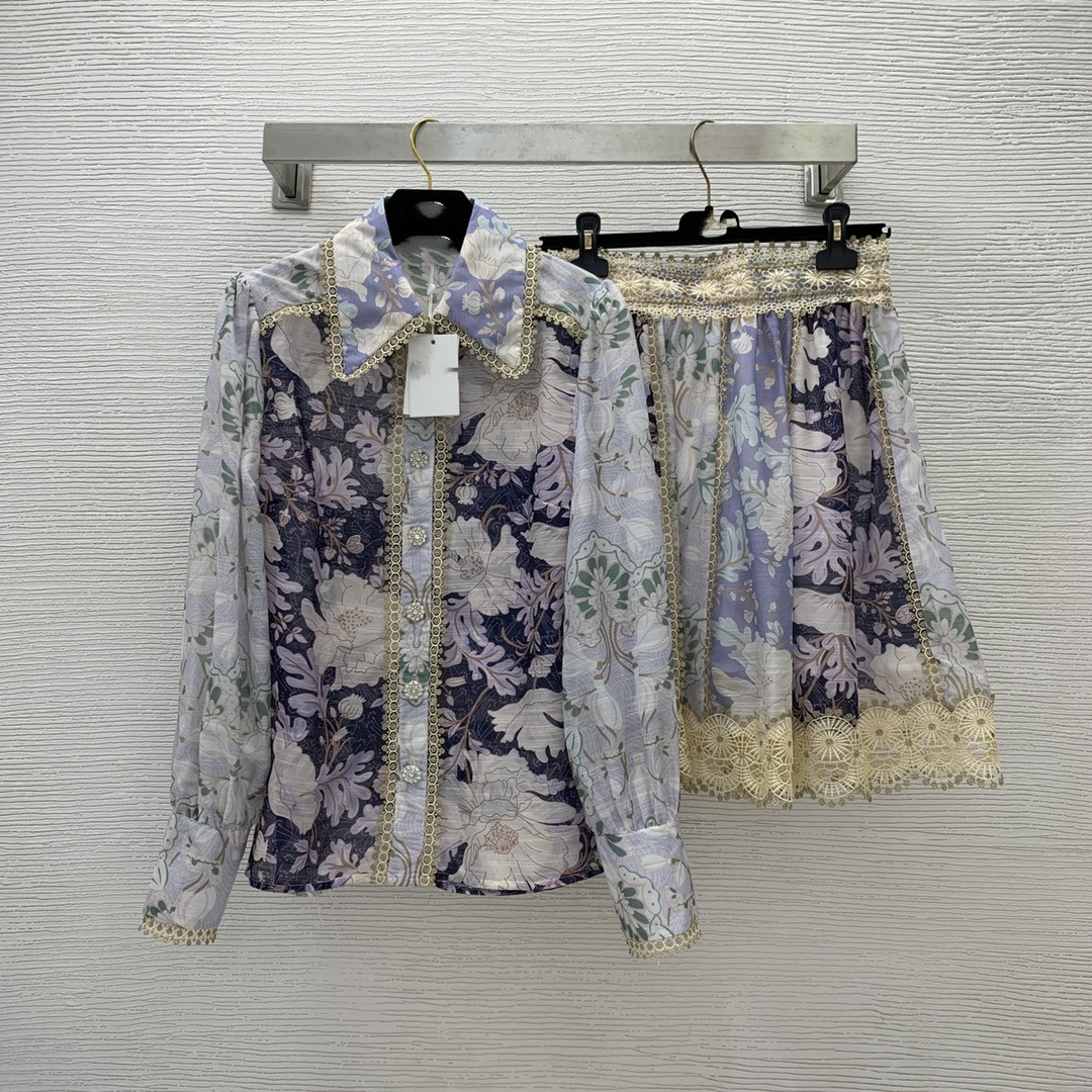 

Two Piece Dress 2022 Australian luxury high-end customized gold thread woven lace flower printing two-piece set, Multi