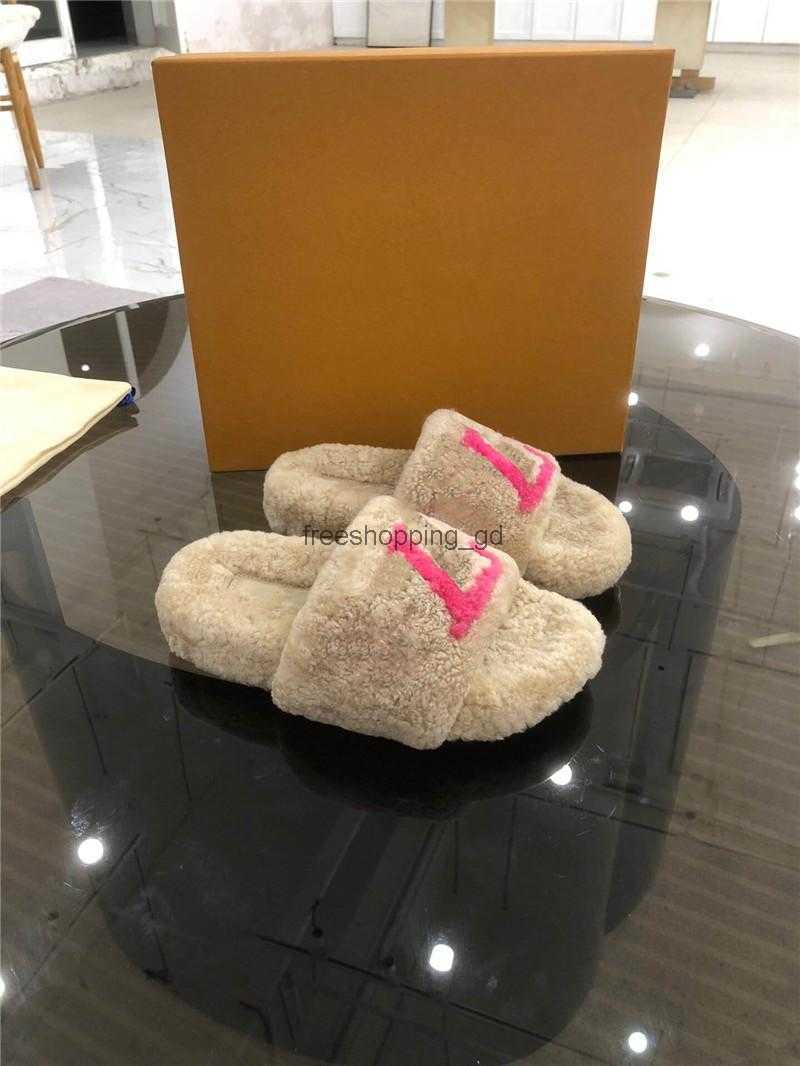 

Lvity Sandal 2023 Designer Luxury PASEO FLAT COMFORT Slippers Slipper Wool Slide Winter fur Fluffy Furry Wome