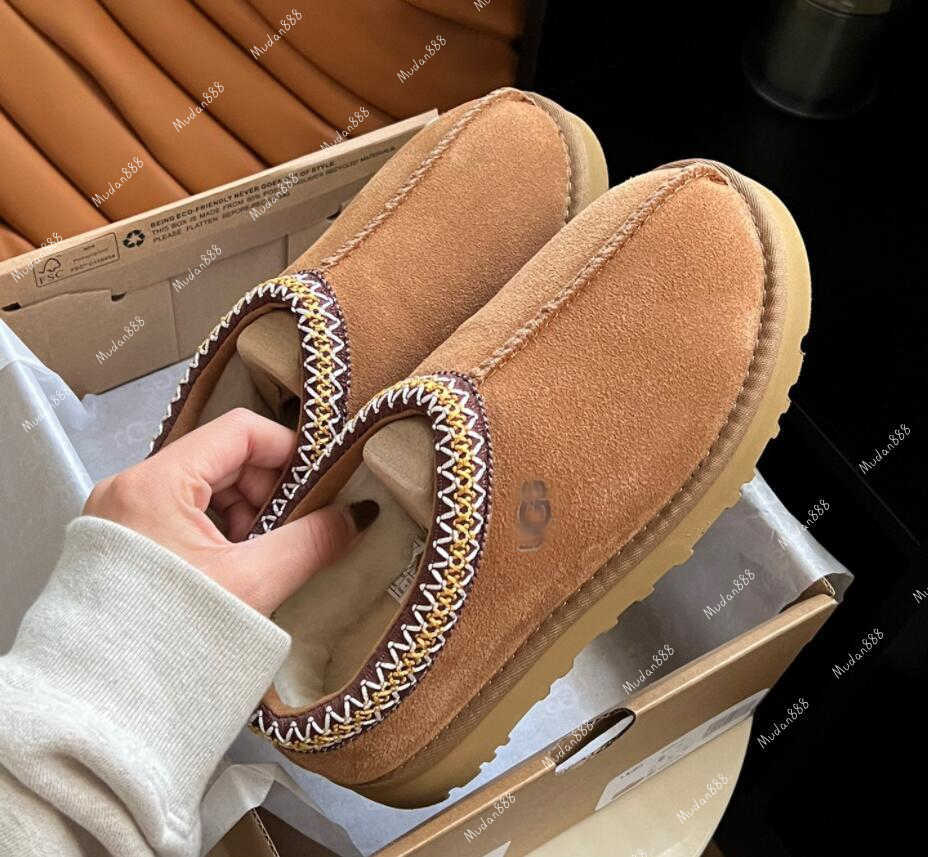 

Australia Slippers Tazz Suede Boots Classic Ultra Mini Shearling Platform Slipper Snow Boot Chestnut Antelope Brown Winter Comfort Womens Designer Boots UGGity, Shipping