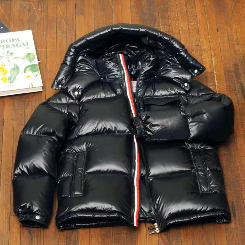 

Monclair Mens Designer Down Jacket Fashionable Long-Sleeved Luxury Sport Winter Puffer Jackets Man Womens Jacket Size M-5XL, Black