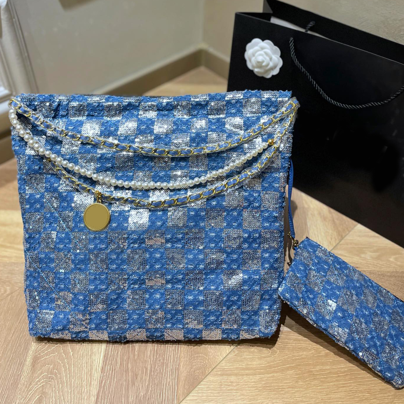 

Shopping bag Denim bags 2023 high Designer Brand Luxury Fashion Shoulder Handbags Quality Women Phone Bag Wallet Crossbody Metallic totes letter lady handbag, No bag