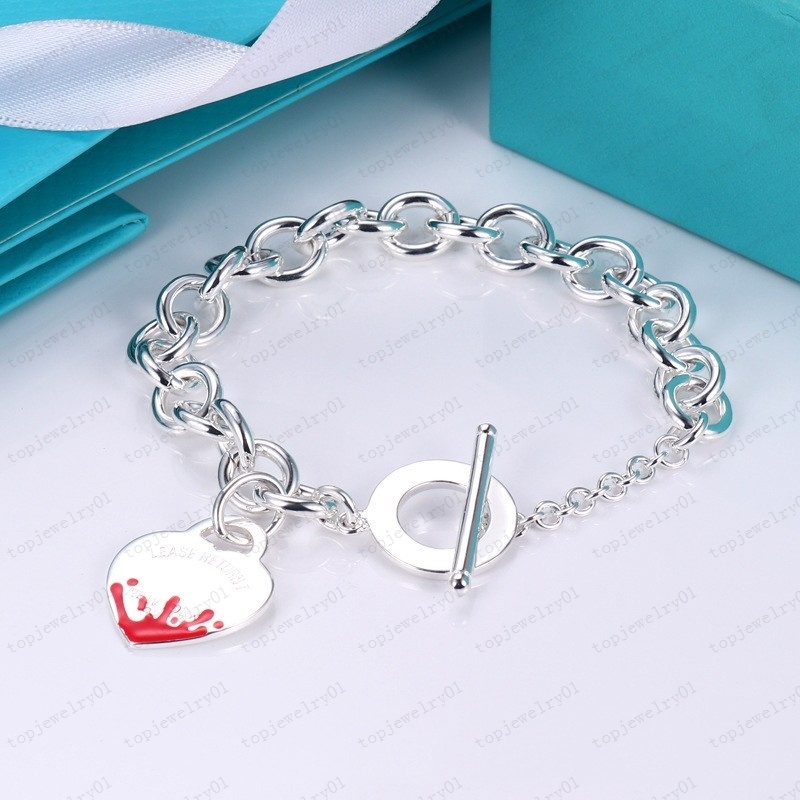

hot Chain Bracelet Necklace Luxury Designer Classic Heart Set 925 Link Girls Valentine's Day Love Gift Jewelry Wholesale and Retail with Box