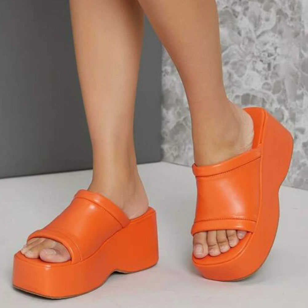

Sandals Chunky Platform Woman Mules Shoes Sandals Brand New 2022 Summer High Platform Slipper Woman Shoes Fashion Sandals Walking Comfy T230103, Green 1