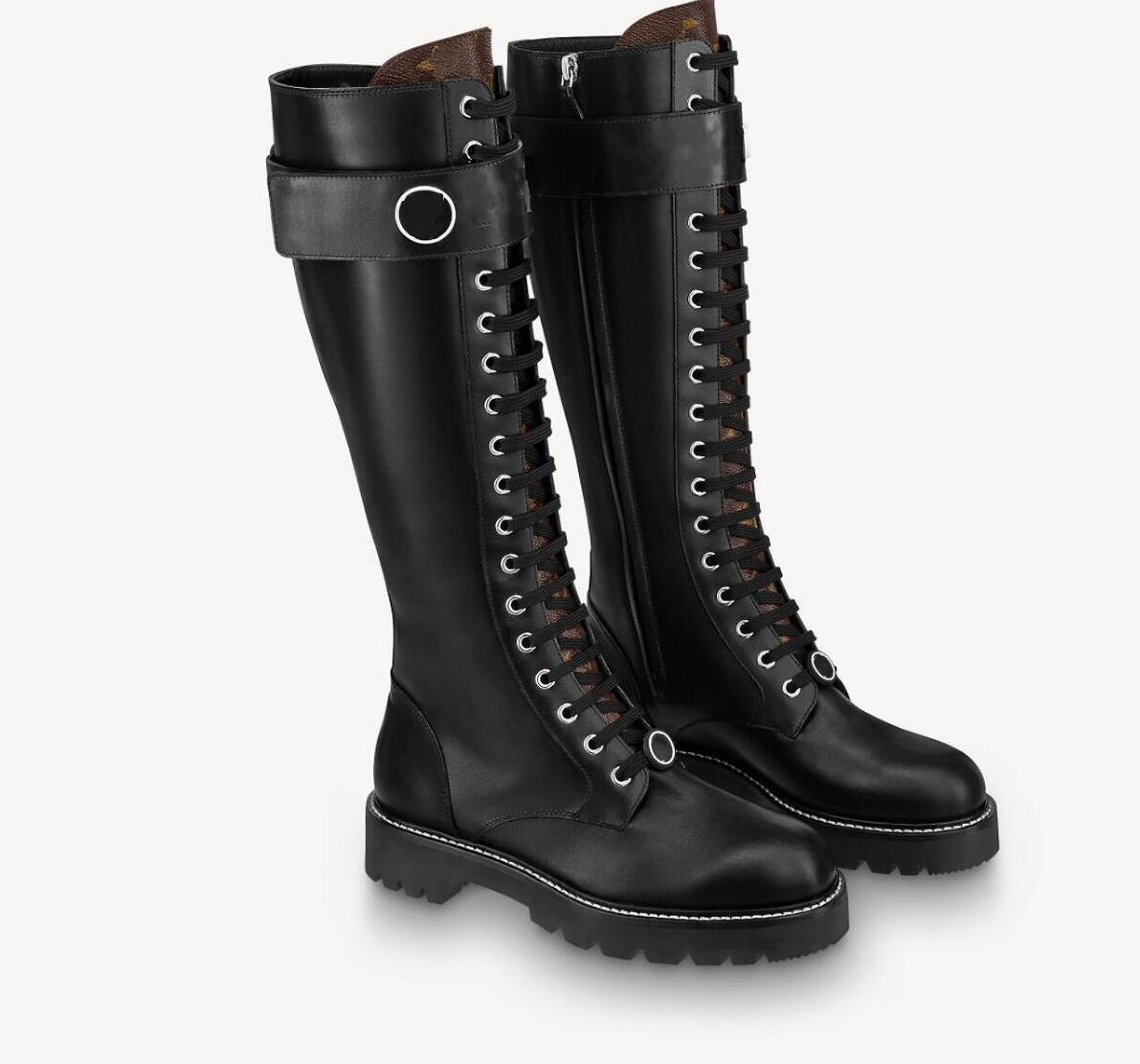 

Wool Ankle Boot Ebony Women Boots Lug Soled Heeled Booties Gold-toned Eyelets Brand Boots Winter Warm Shoes Oxfords Shoe size 40