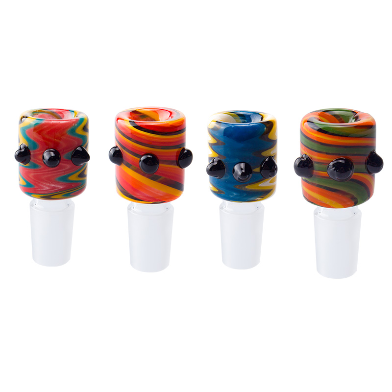 

CSYC G011 Smoking Pipe Bowl Wig Wag Glass Bowls 14mm 18mm Male Dab Rig Water Bubbler Bong Tool