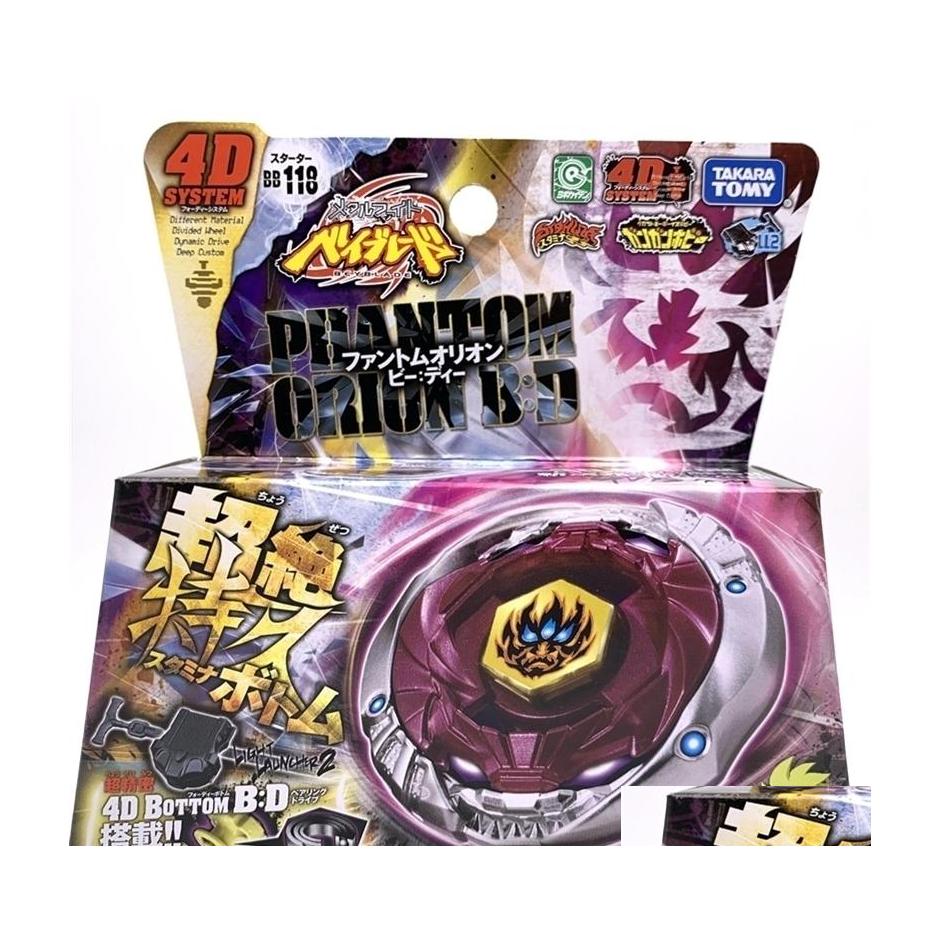 

4D Beyblades Original Takara Tomy Japan Beyblade Metal Fusion Bb118 Phantom Orion Bd Launcher 201217 Drop Delivery Toys Gifts Classic Dhdh2