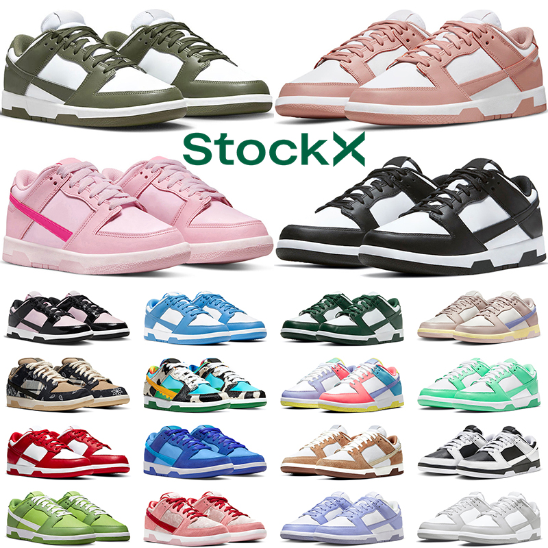 

men women dunks shoes Medium Olive Rose Whisper dunkes White Black UNC Grey Fog dunked Triple Pink Orange Pearl GAI womens trainer designer sneakers, 18