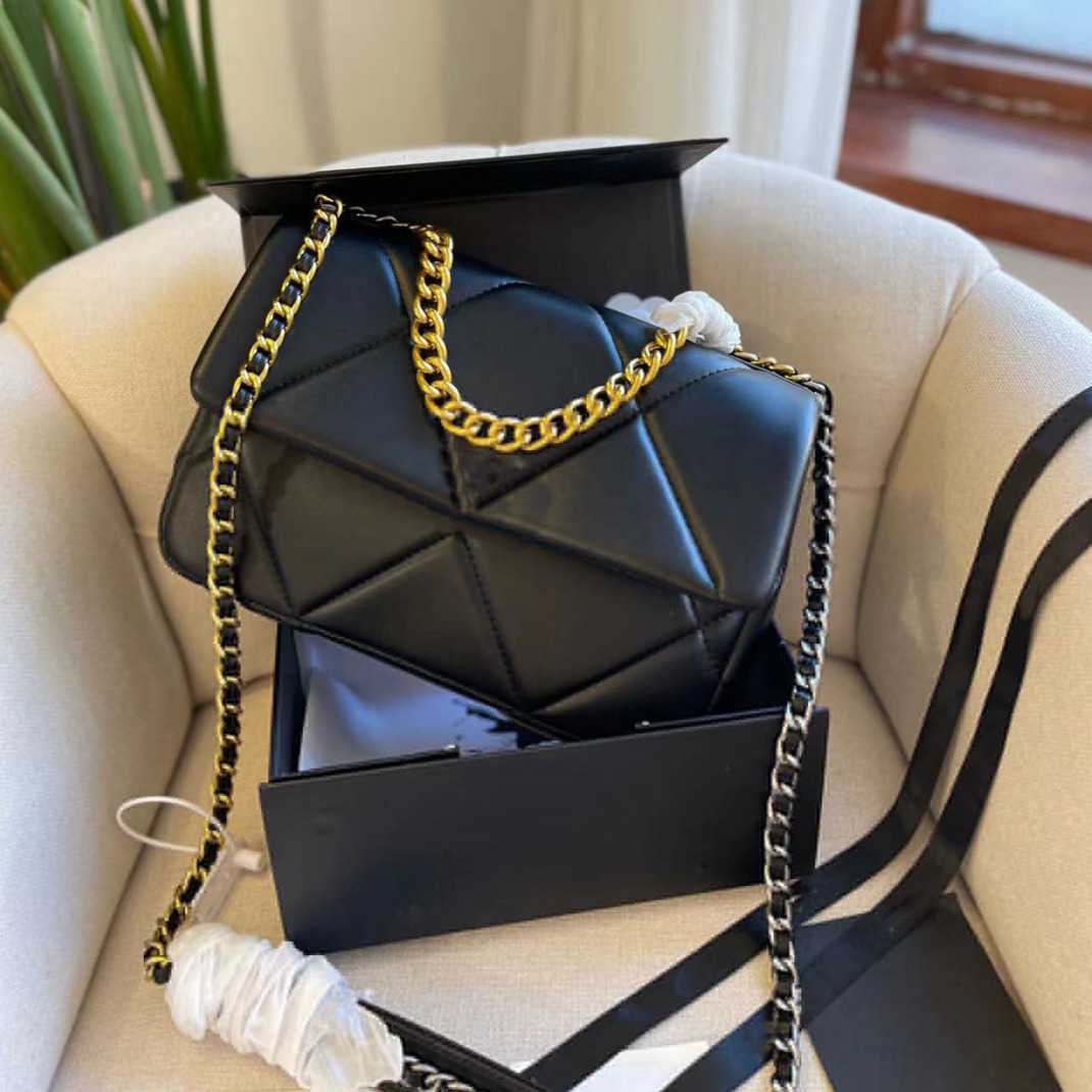 

designer 19 bags women fashion top quality lambskin soft leather tote purse crossbody metal chain flap shoulder bags evening handbags 20cm 26cm 30CM, #5(20cm)