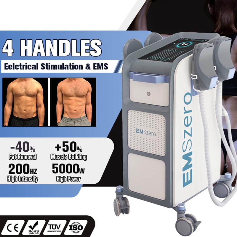 

EMSlim NEO muscle builder slimming Machine 4 handles EMT EMS RF weight loss body shaping skin tightening 5000W hight power slim device 12 tesla