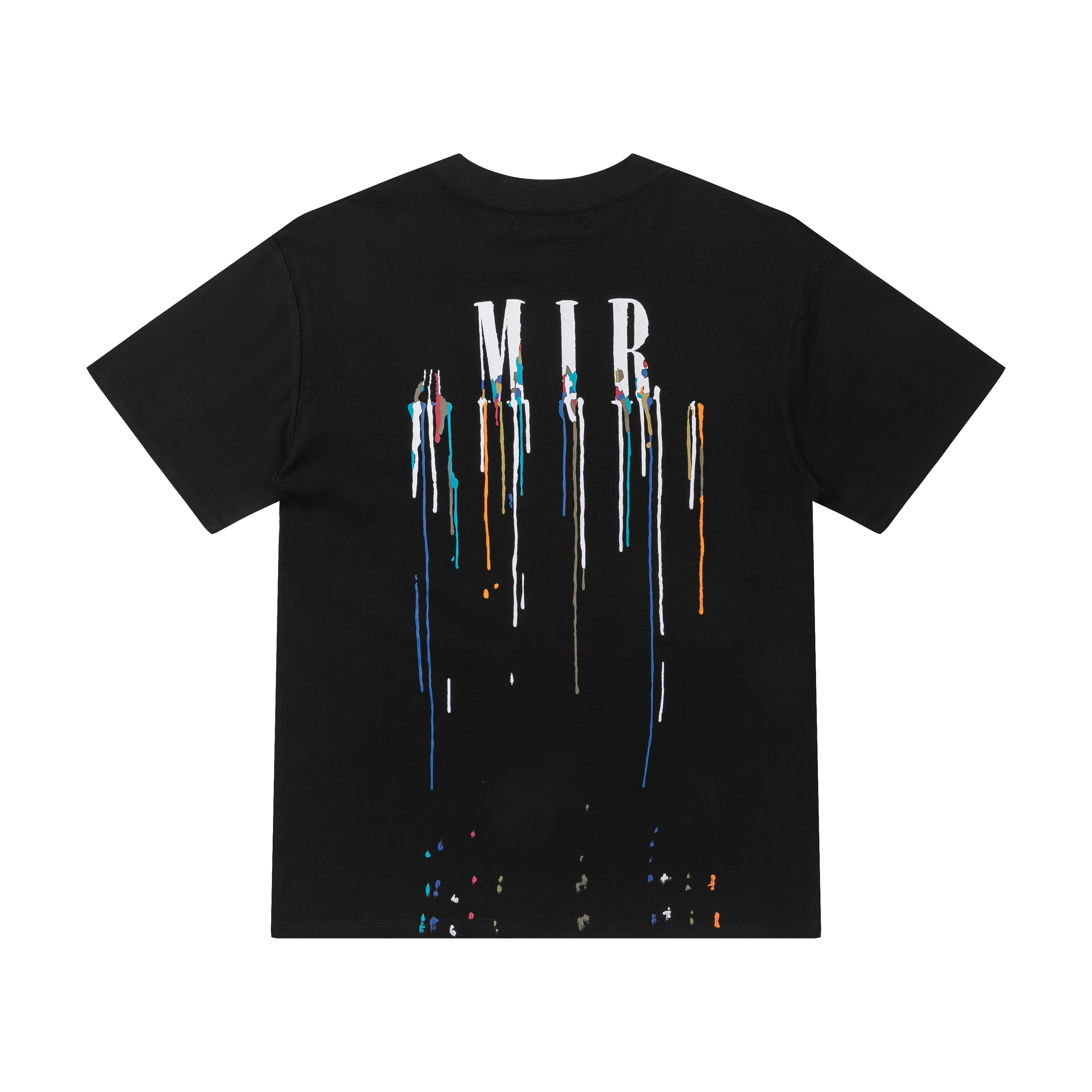 

Fashion Paint Drip Splatter Letter Print Tee shirts Mens Women Designer Streetwear T-Shirts High Quality Crew Neck Cotton Jersey Black White Orange Hip Hop T-shirt