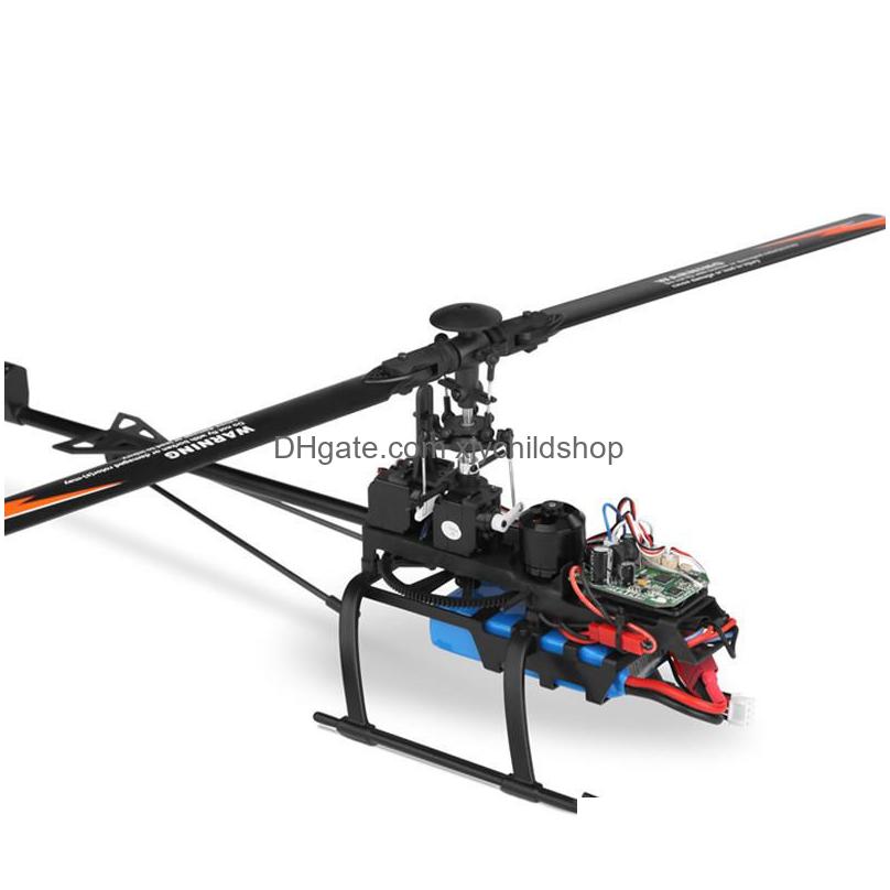 wltoys v950 2.4g 6ch 3d6g 1912 2830kv brushless motor flybarless rc helicopter rtf remote control toys 220224