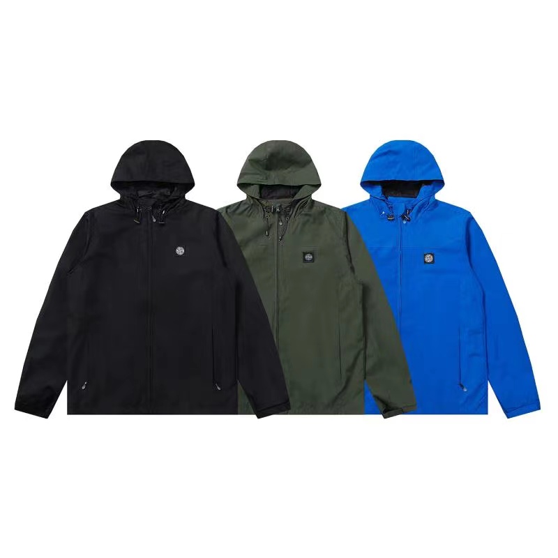 Fashion Men's Hooded Jacket Spring Autumn Casual Coat Jackets 3 Colors M-2XL #9003