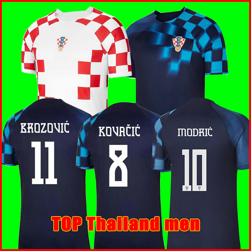 

Croatian jersey 2022 World Cup Soccer Jerseys national team home and away No.10 modric adult children's football suit BROZOVIC KOVACIC, 22/23 home kids