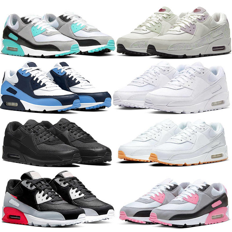 

Classic 90 90s Sports Running Shoes Infrared Black White What The Og Sneakers Bred Green Glow Surplus Wolf Grey Mens Women Trainers Runners 36-45, #36 color 1 40-46