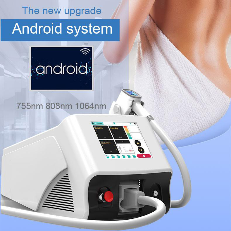 Hair Remover Laser Diode 808 nm Ice Platinum Machine Facial Skin Tightening And Lifting Semiconductor Refrigeration Good Price Three Wave Length