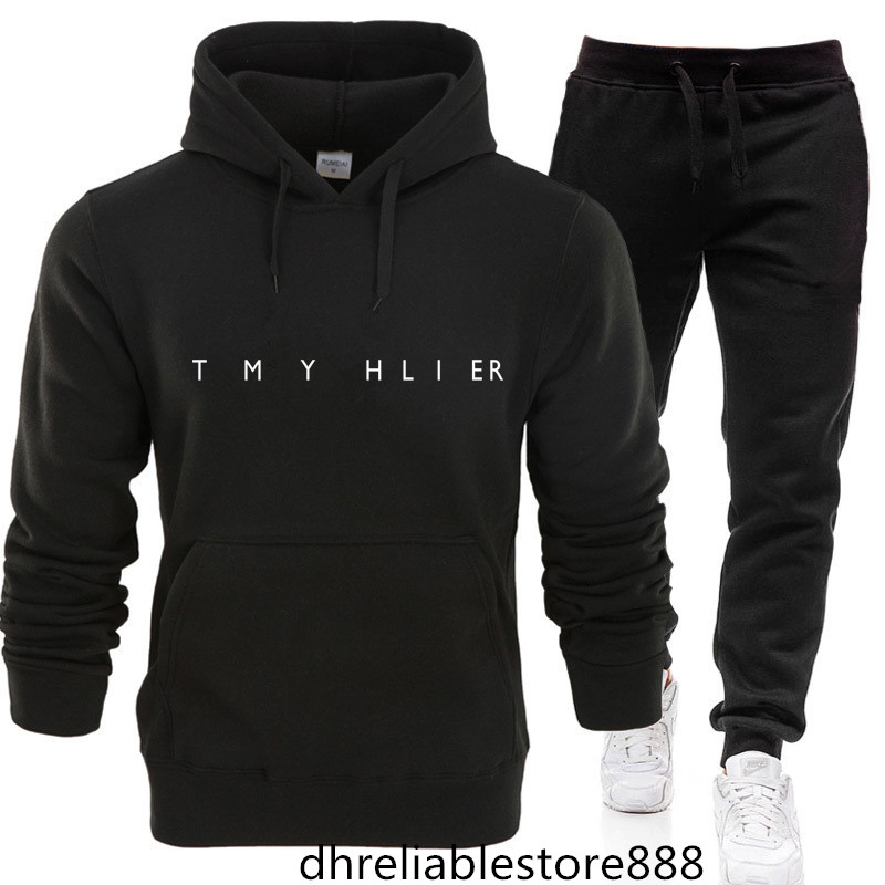 

Fashion designer Men's Tracksuits letter printed Sweatshirt casual jacket pants jogging top, Blue