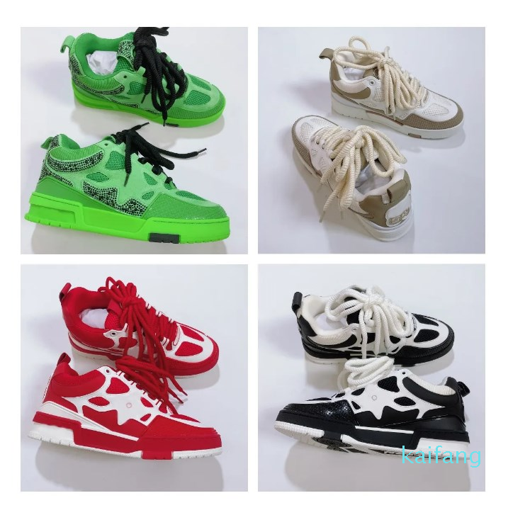 

Mens casual shoes series yellow and black with combination breathable mesh all-match comfortable two-color sole men's designer sneakers, Color5