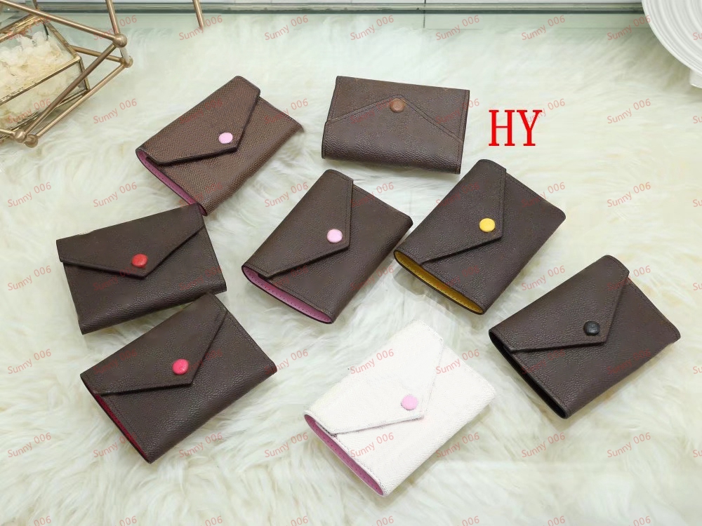 

Designer Wallet Luxury Purse Fashion Coin Purse Key Pouch Short Wallets Folding Buckle Purses Card Holder Multi Color, Brown buckle