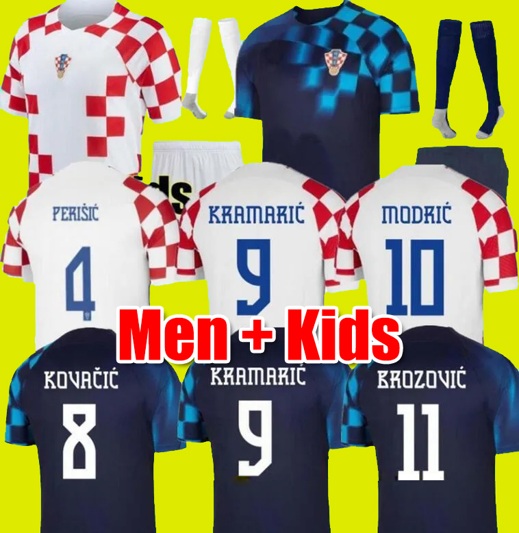 

2022 Croacia MODRIC wOrLd cUp soccer jerseys national team MANDZUKIC PERISIC KALINIC Croazia football shirt KOVACIC Rakitic Kramaric Croatia Men Kids Kit uniforms, 22/23 kids home
