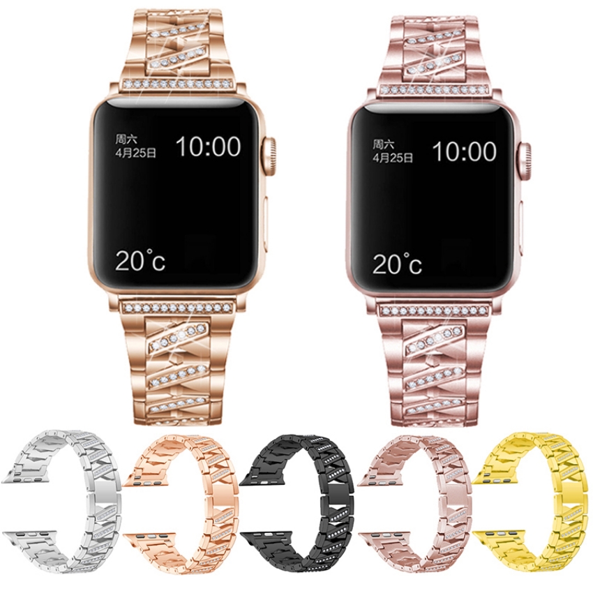 

Luxury Diamond strap for Apple watch band 49mm Ultra 41mm 45mm 40mm 38mm Lady iwatch series 8 7 6 se 5 4 42mm 44mm stainless steel bracelet