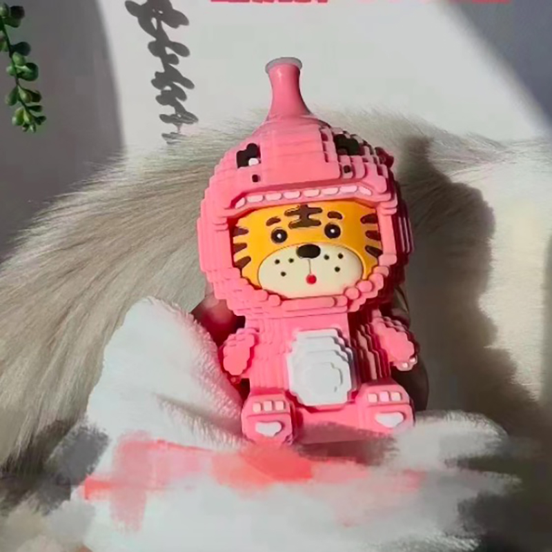 

e cigarette Cute Silicone building block tiger super cup disposables vapes disposable puff 6000 puffs vape bar 650mah rechargeable batteries 15ml 5% vapeorizer pod