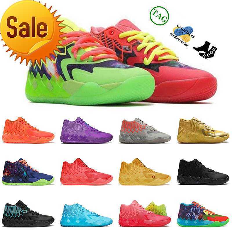 

NEW Roller Shoes Fashion LaMelo Ball MB.01 Basketball Shoes 2022 With Extra Lace Rock Ridge Red Rick and Morty Buzz City White Silver LO UFO, B9 blue