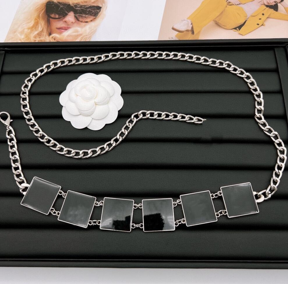 

Womens Metal Waist Chain Belts Designers Luxury Brand Link Belt Women Letter pendant Chains Belts Vintage Gold Waistband Girdle Accessories, 05