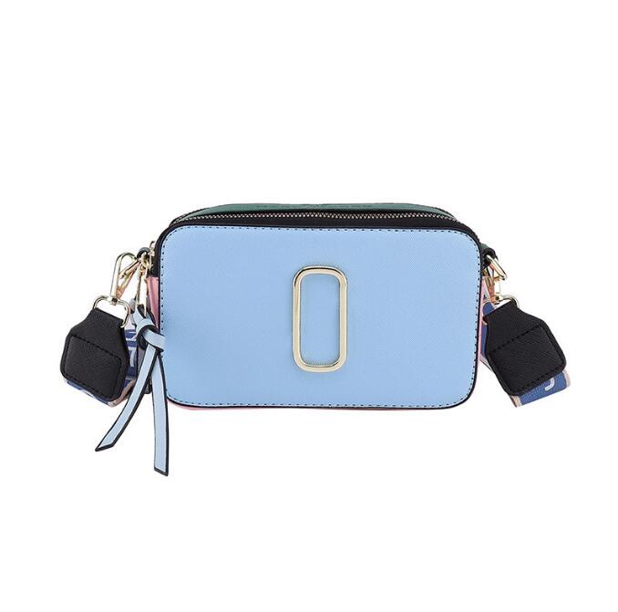 

2022 new camerabag simple women's bag fashion one shoulder messenger bag J00410, Blue