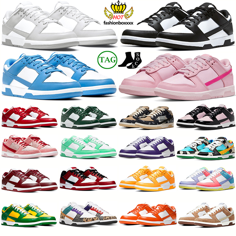

2023 NEW Casual Shoes Triple Pink Panda Men Women Low Sneakers White Black University Blue UNC Sail Grey Fog Syracuse Michigan Travis Scotts Mens Trainers Sports, 16