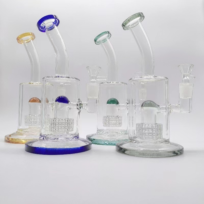 

DPGWP012 8.7 Inch Glass water pipe dab rig with 14mm funnel bowl