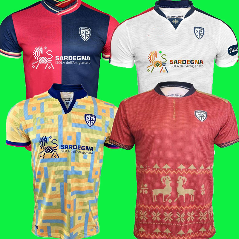 

CAGLIARI 22-23 CHRISTMAS PRE-MATCH KIT soccer jersey 2022 2023 Simeone NANDEZ home away third footbll shirt, Turkey home+patch
