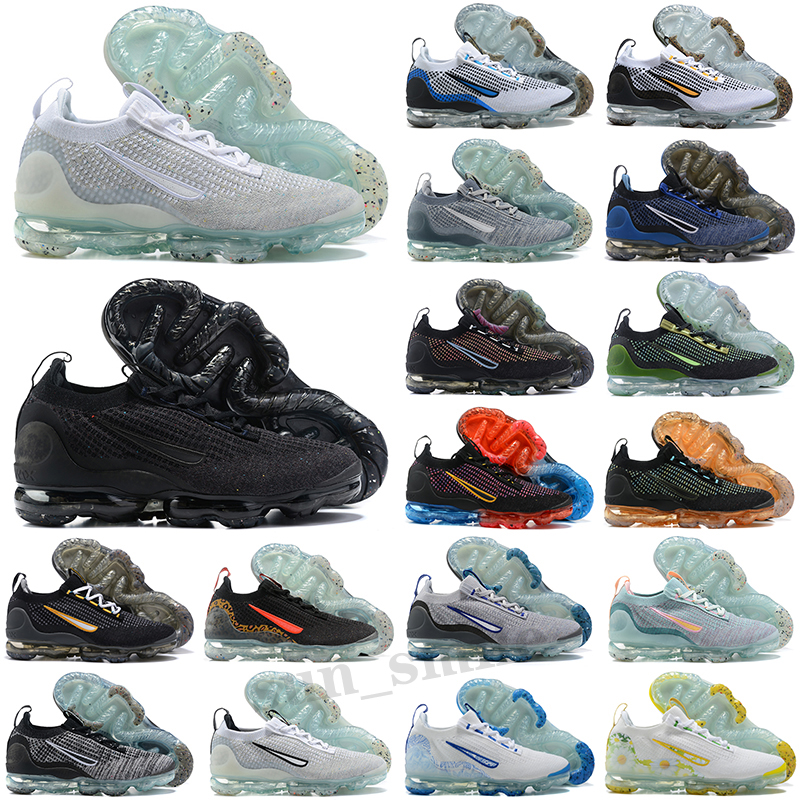 2021 FK Knit Running Shoes Men Women Summit White Pure Platinum Dark Grey Mens Womens Trainers Sports Sneakers Size 36-46
