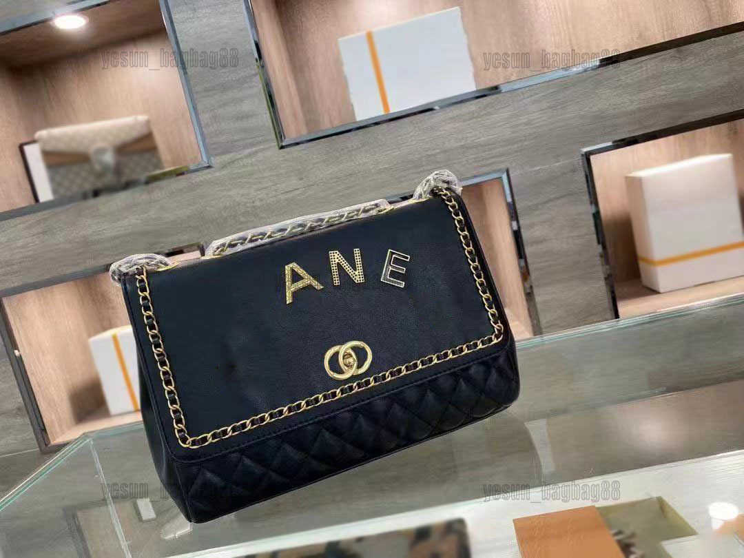 

Luxury Designer Channel Handbags Popular Tote Bags Female Letter Printing High-capacity Crossbody Bag Shoulder Lady Wallet Postman Handbags Black
