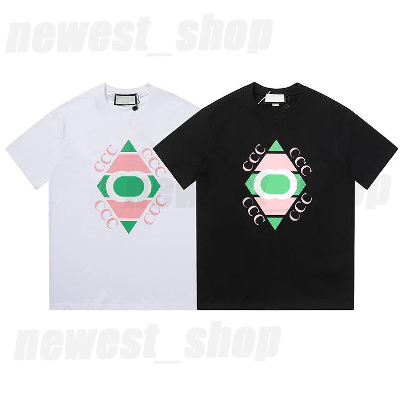 

designer Mens t-shirt T shirt luxury classic spring summer circle classic geometry block letter black white tshirts simple Casual