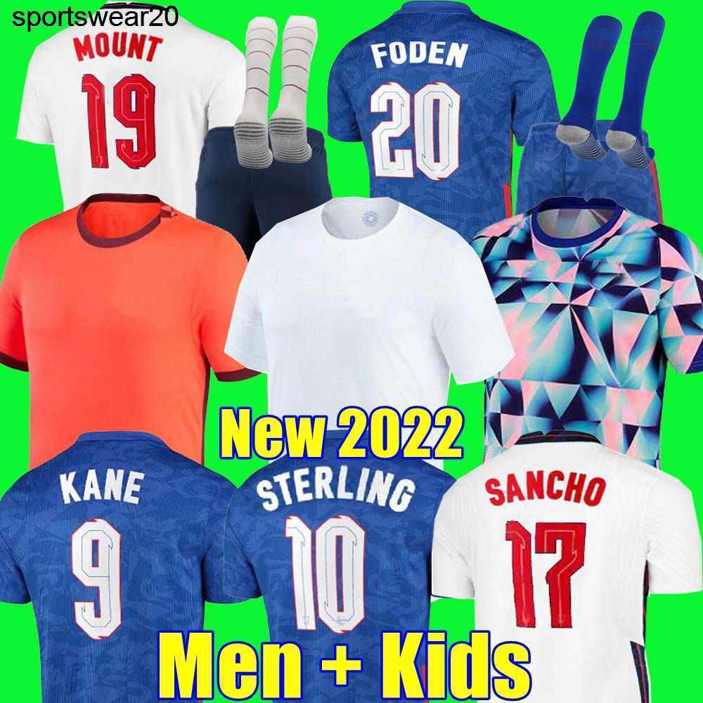 

soccer jersey 2021 2022 KANE STERLING RASHFORD SANCHO GREALISH MOUNT FODEN MAGUIRE 20 21 football shirt men kids kit uniforms BELLINGHAM, Training adult