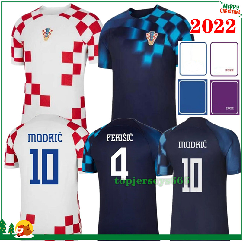 

2022 Croatia Soccer Jerseys 22 23 Home 10 Modric 7 BREKALO #4 PERISIC Shirt Away #11 BROZOVIC #9 KRAMARIC #18 REBIC #1 LIVAKOVIC national team football jersey shirt Uniform