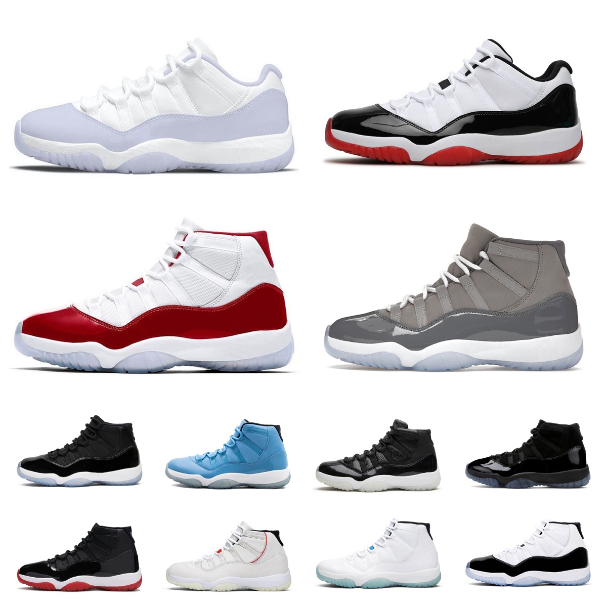 

Mens basketball shoes Jubilee women 11s 11 Cherry Pure Violet Cool Grey Concord Bred win like 96 Platinum Tint Bright Citrus UNC men sports sneakers, J014