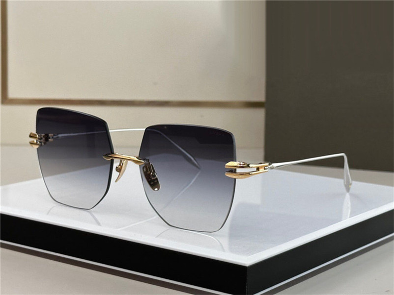 

New fashion design women sunglasses EMBRA rimless frame elegantly and popular style brilliantly sculpted frame outdoor uv400 protective eyewear