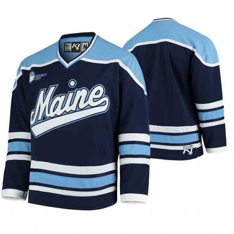 

College Hockey Wears NCAA Custom Maine Black Hockey Jerseys Women's Patrick Shea Jersey Eduards Tralmaks Rob Mcgovern Jeremy Swayman Blue St, Men's blue white