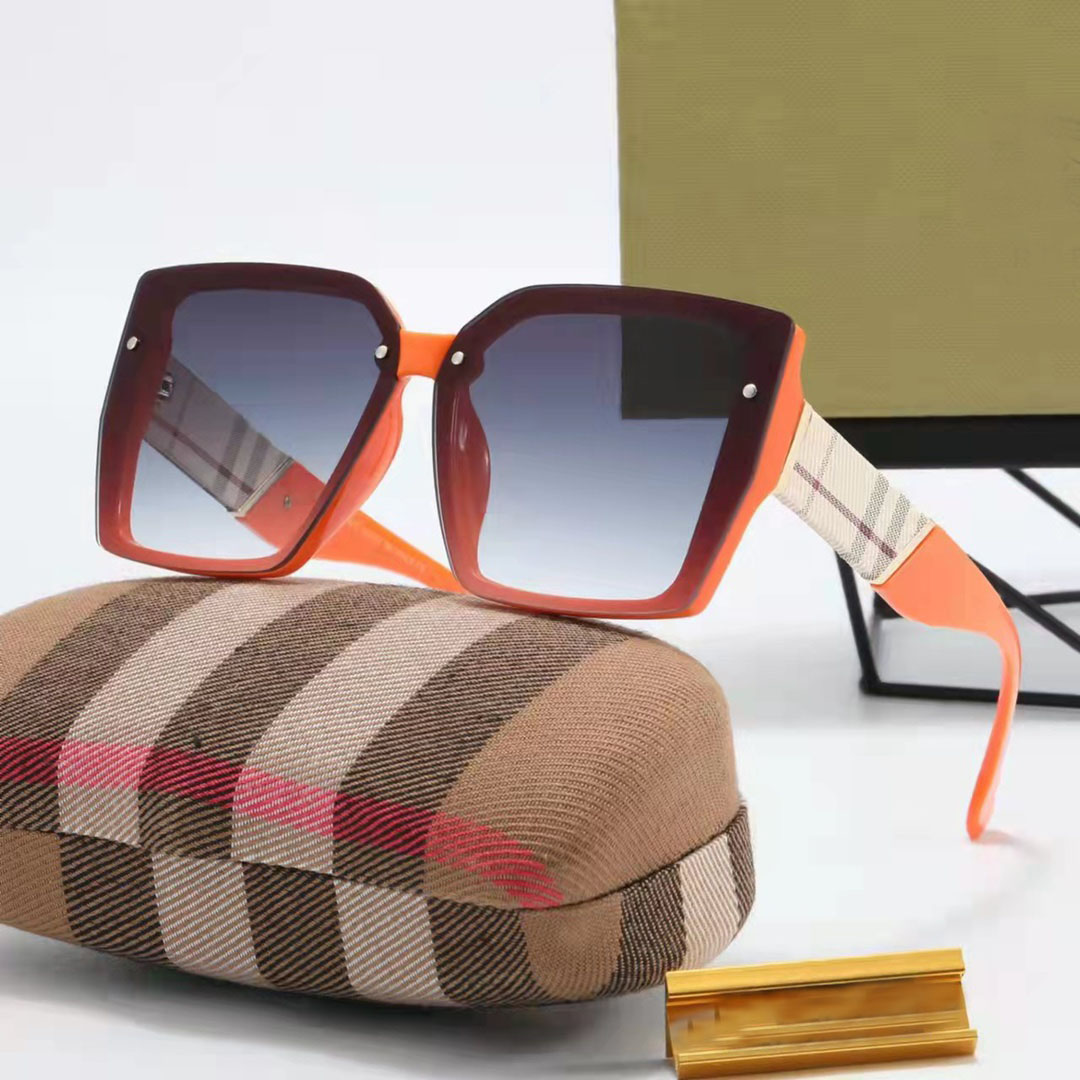 

luxury mens designer sunglasses women sunglass Classic plaid millionaire sun glasses for men Eyeglasses Goggle Outdoor Beach Adumbral 4 colors with box